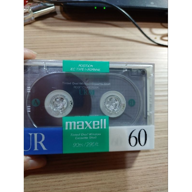 全新maxell UR 60 分鐘 卡式空白錄音帶/日本製 90M 295FT