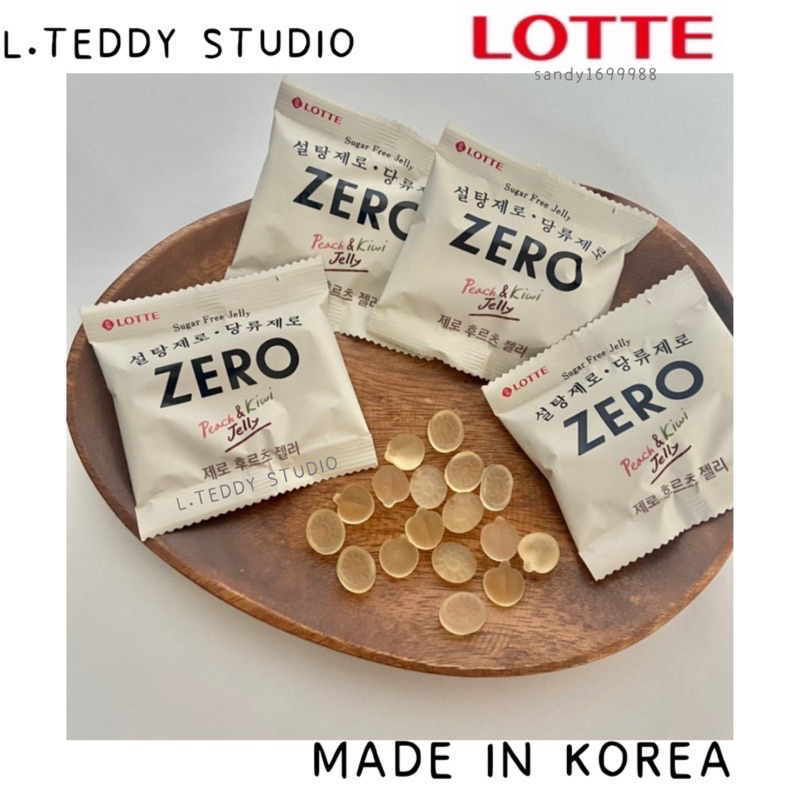 現貨在台🔥韓國 樂天 LOTTE 零糖 ZERO 奇異果 水蜜桃 水果軟糖 軟糖 低卡零食 小包裝 14g