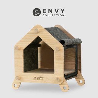 【ENVY COLLECTION】森林小木屋貓窩-橡膠木 (貓窩 貓屋 貓抓板 睡床)