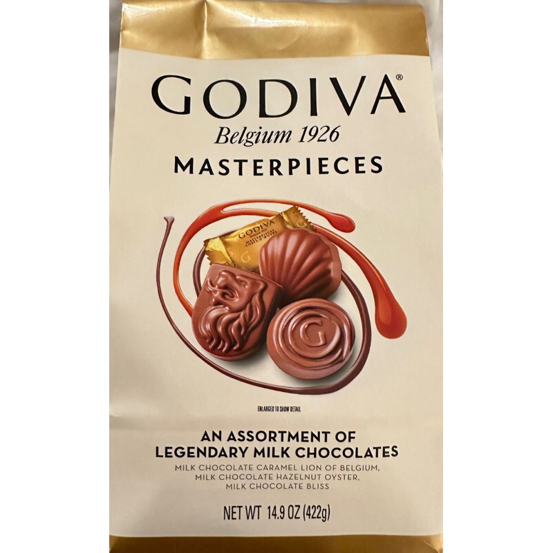 (現貨)美國 Godiva Masterpieces牛奶巧克力 422g 歐美零食 巧克力