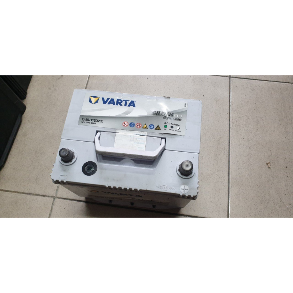 (二手中古電池) VARTA Q85 115D23L (75D23L加強)汽車電池 數值漂亮，品項優