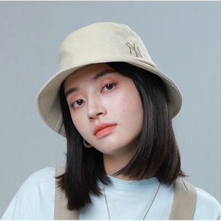 韓國🇰🇷MLB 立體刺繡漁夫帽 洋基 卡其色 奶茶色 男女通用