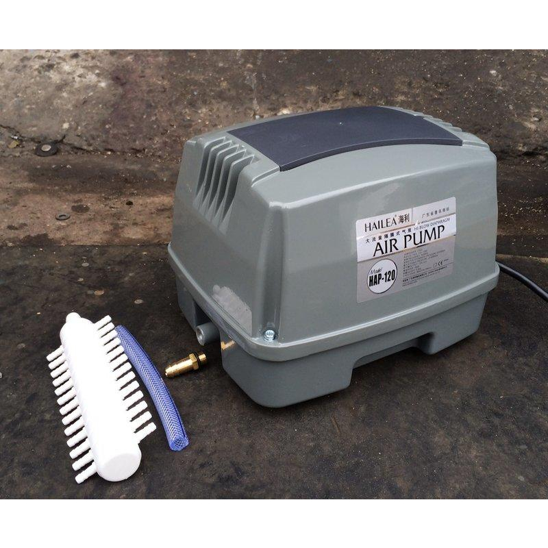 海利HAILEA HAP-120靜音型電磁式鼓風機/空氣幫浦/曝氣機/靜音式打氣機(水產養殖/水族用品/家庭廢水處理)