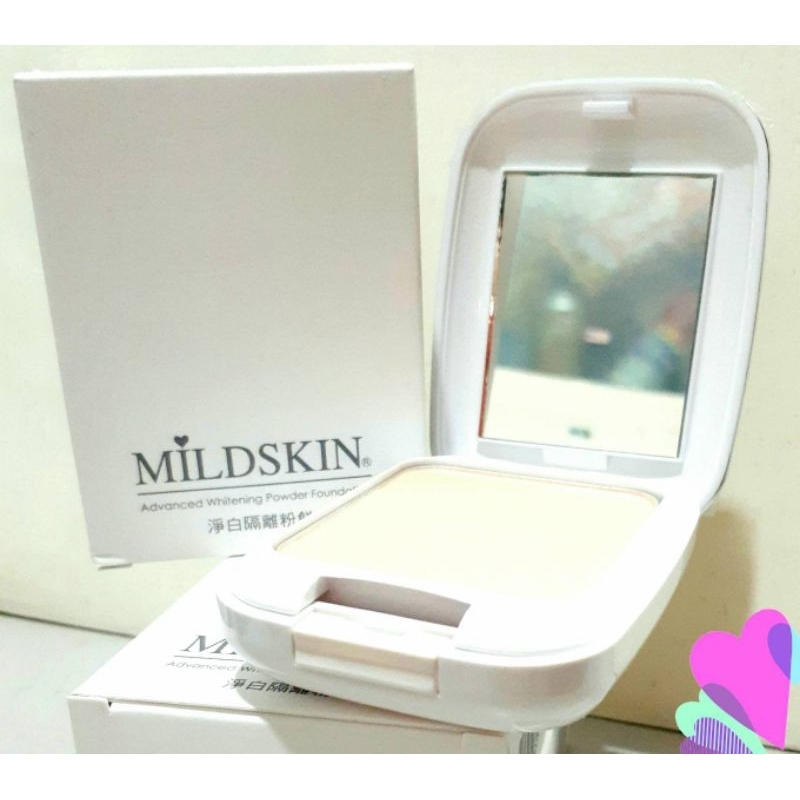 【特價$120快速出貨】MILDSKIN麥德絲肌 淨白隔離粉餅 防曬兩用粉餅SPF37