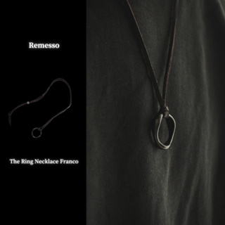 Remesso made｜N08 The Ring Necklace Franco 戒指皮繩項鍊