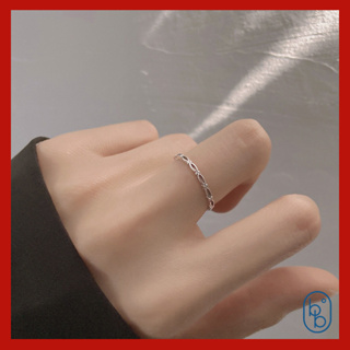 BBO 925純銀 韓國 幾何 小眾 設計感 戒指 輕奢 時尚 個性 尾戒 ins 冷淡風 食指 開口 戒指