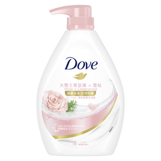 Dove多芬清爽柔膚沐浴露玫瑰水嫩 900g克 x 1PC瓶【家樂福】