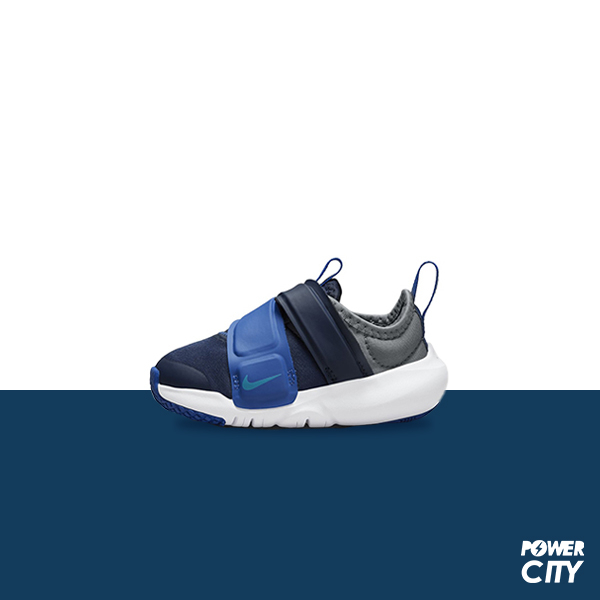 【NIKE】Nike Koemi 運動鞋 魔鬼氈 童鞋 藍灰 小童 -CZ0188403