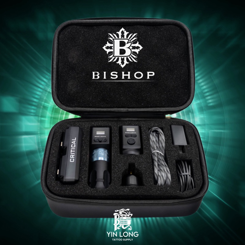 (如需購買請聊聊)美國Bishop主教 - 雙電源 無線力量魔杖筆型機 全套組 - 3.5MM - 紋身筆型機 一體針