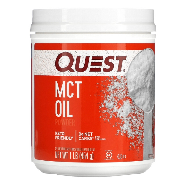 美國代購 Quest Nutrition, 中鏈脂肪酸甘油三酯油粉，16盎司（454克）