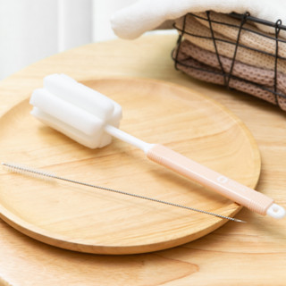 【6月 會員兌換禮】品牌杯專用伸縮式海綿刷+吸管專用清潔刷