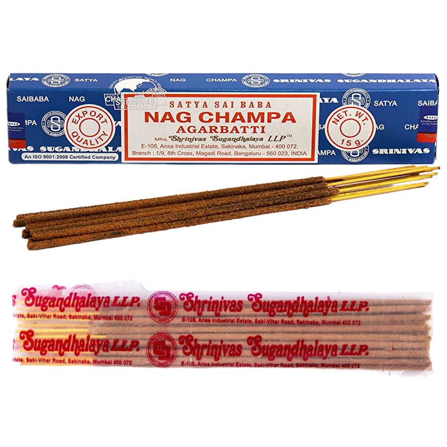 【全球最暢銷的線香】SATYA SAI BABA賽巴巴 Nag Champa 濃郁經典款 印度線香 (15g) 化學原宿