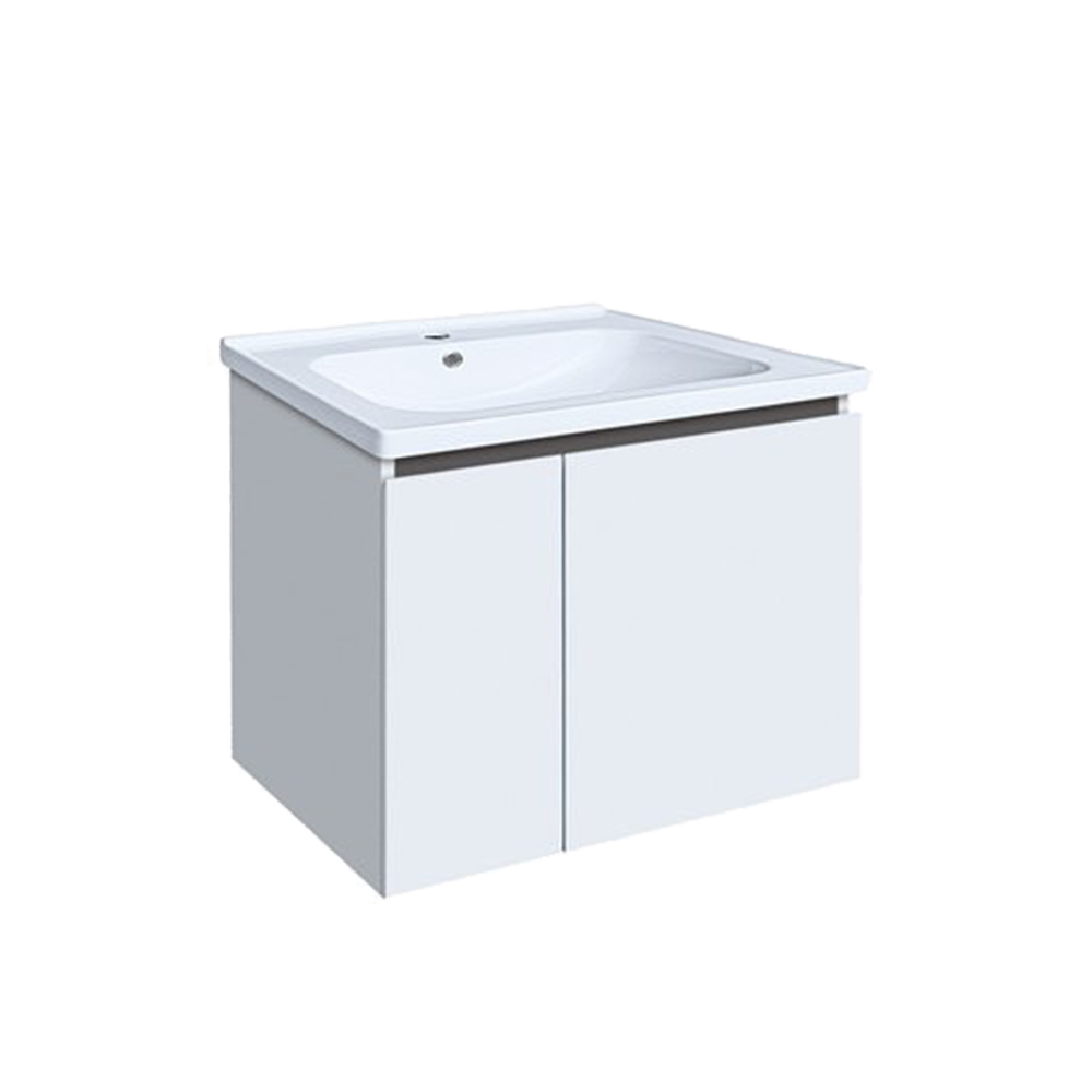 60公分白色浴櫃組 PVC防水發泡板 單開門浴櫃 (PV0158/D60)