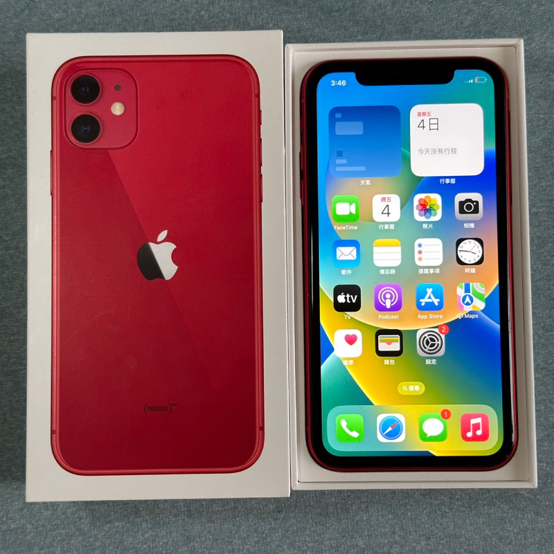 iPhone 11 128G 紅 功能正常 二手 Iphone11 i11 6.1吋 蘋果 apple 台中