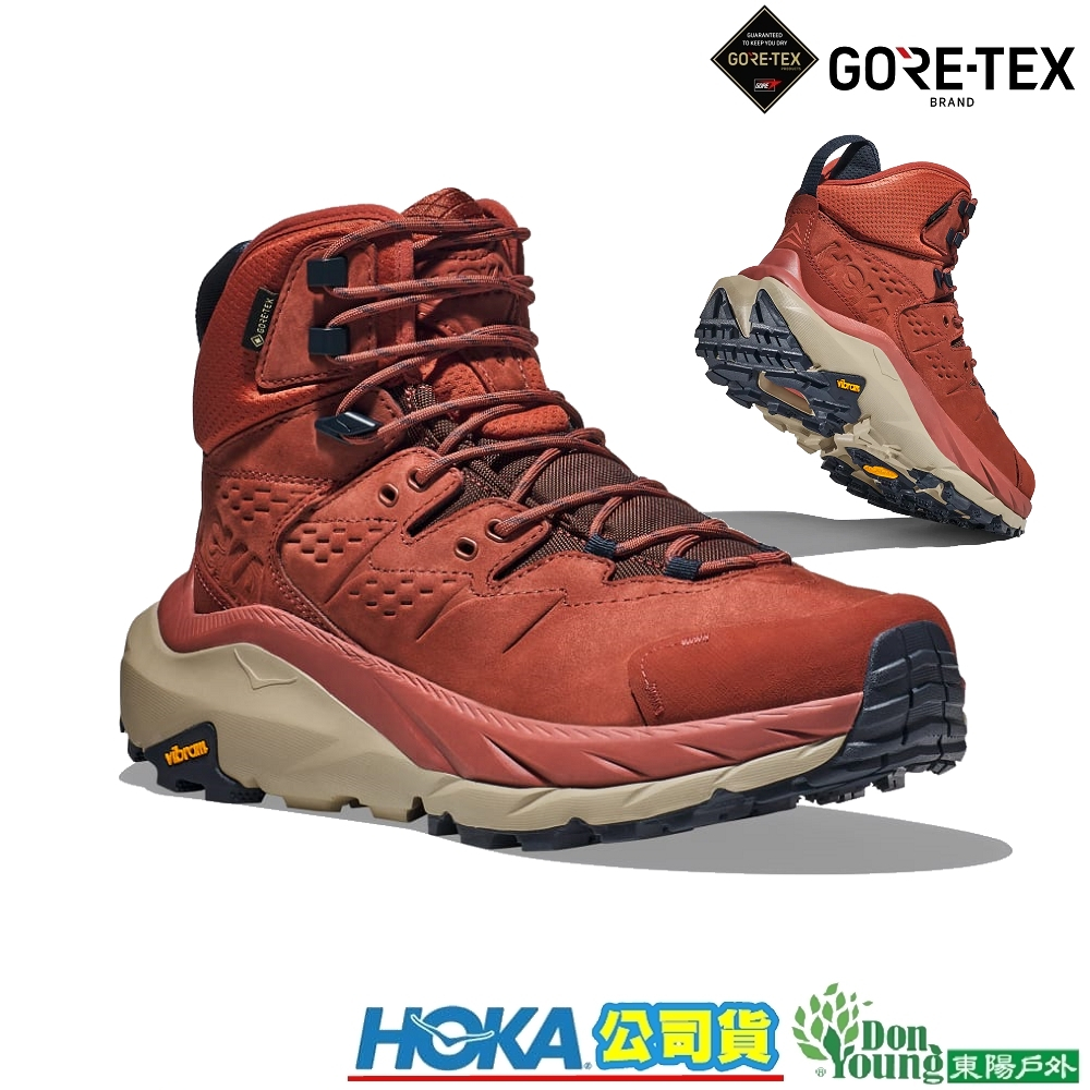 【HOKA】1123155ROTN 男 KAHA 2  Goretex 中筒登山鞋 紅棕/牛津卡其