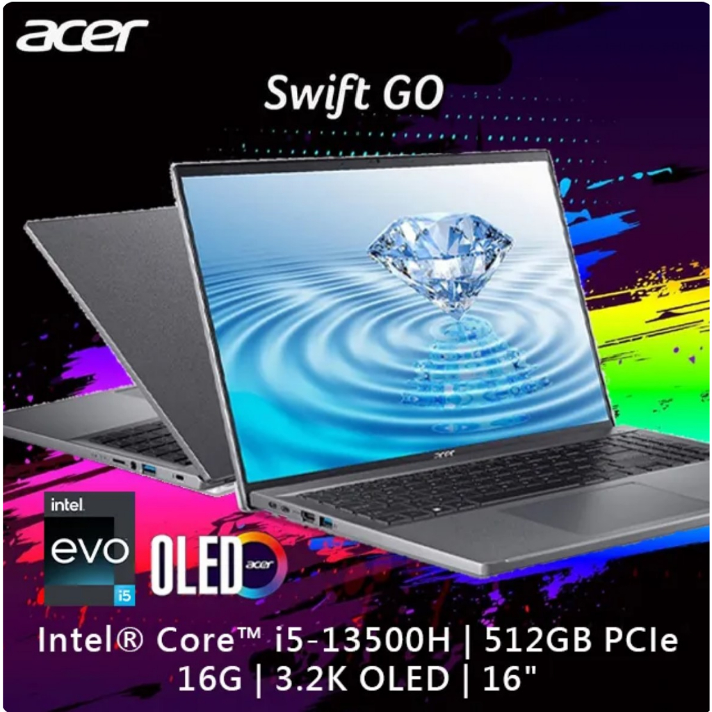 ⚡電電3C⚡【詢問更便宜】ACER Swift GO SFG16-71-55WZ i5-13500H/3.2K OLED