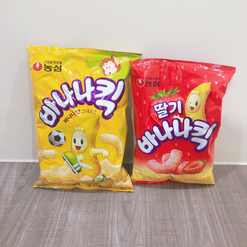 🎀新品現貨 現貨-(超級好吃😋）韓國🇰🇷農心 香蕉/草莓香蕉彎彎脆條