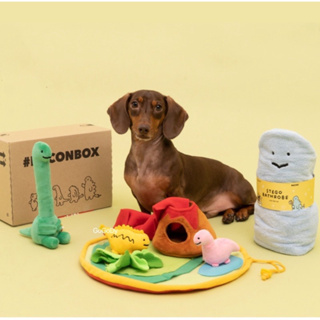 GoGoDy 現貨 韓國🇰🇷Bacon x joguman park 恐龍火山島🌋嗅聞發聲寵物玩具