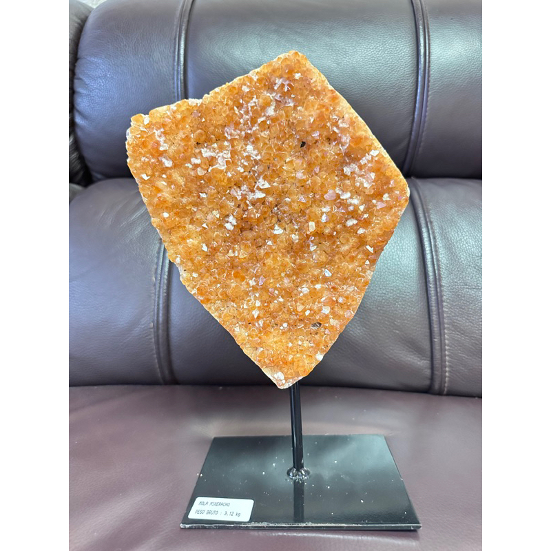 天然頂級黃晶片 巴西黃水晶花片3.12kg