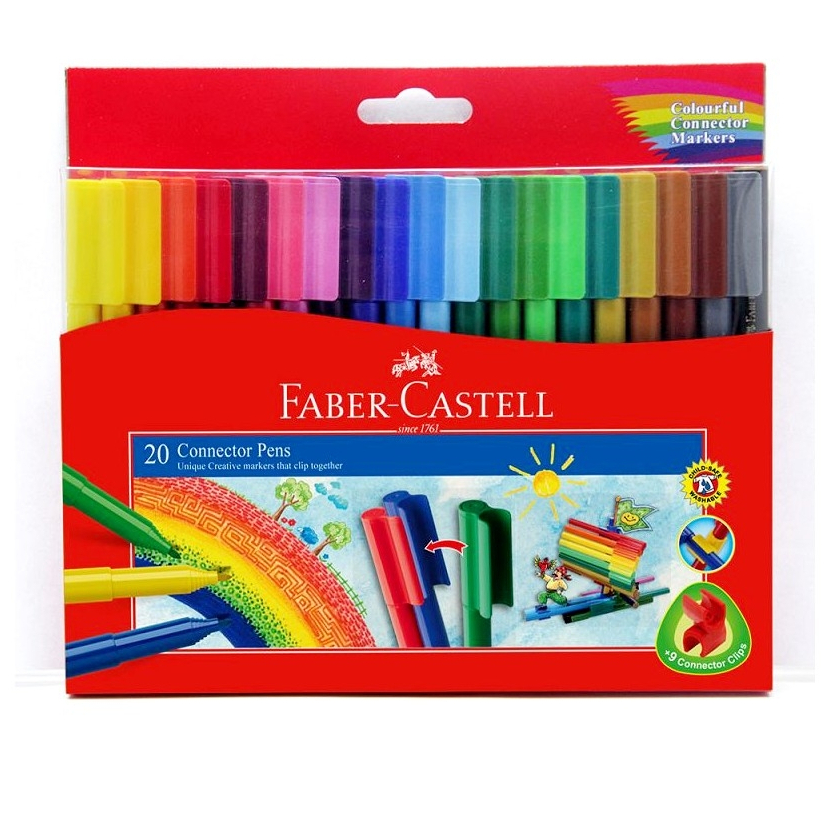 Faber-Castell 輝柏 連接彩色筆 10色 20色 30色 組合式 彩色筆【金玉堂文具】
