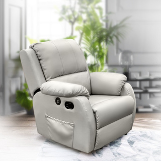 IHouse-夢娜 單人沙發躺椅+附USB孔/美容椅/午睡椅/美睫椅(專人到府組裝+保固)