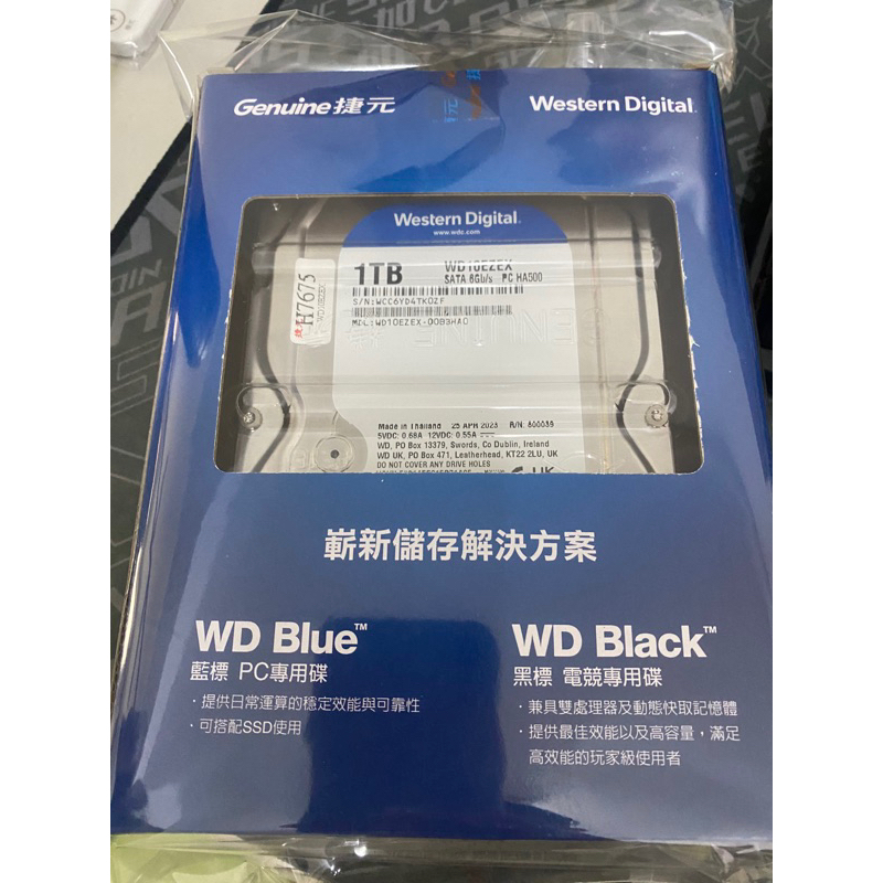Genuine 捷元 Western Digital WD WD10EZEX 1TB 硬碟