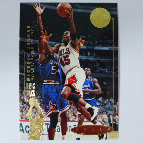 ~Michael Jordan~球衣45號/名人堂/空中飛人/麥可喬丹/MJ黑耶穌 1995年SP.NBA籃球卡
