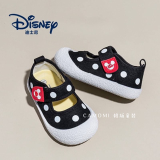 Disney迪士尼 女童春季魔鬼氈透氣學步鞋 包頭 休閒鞋 透氣
