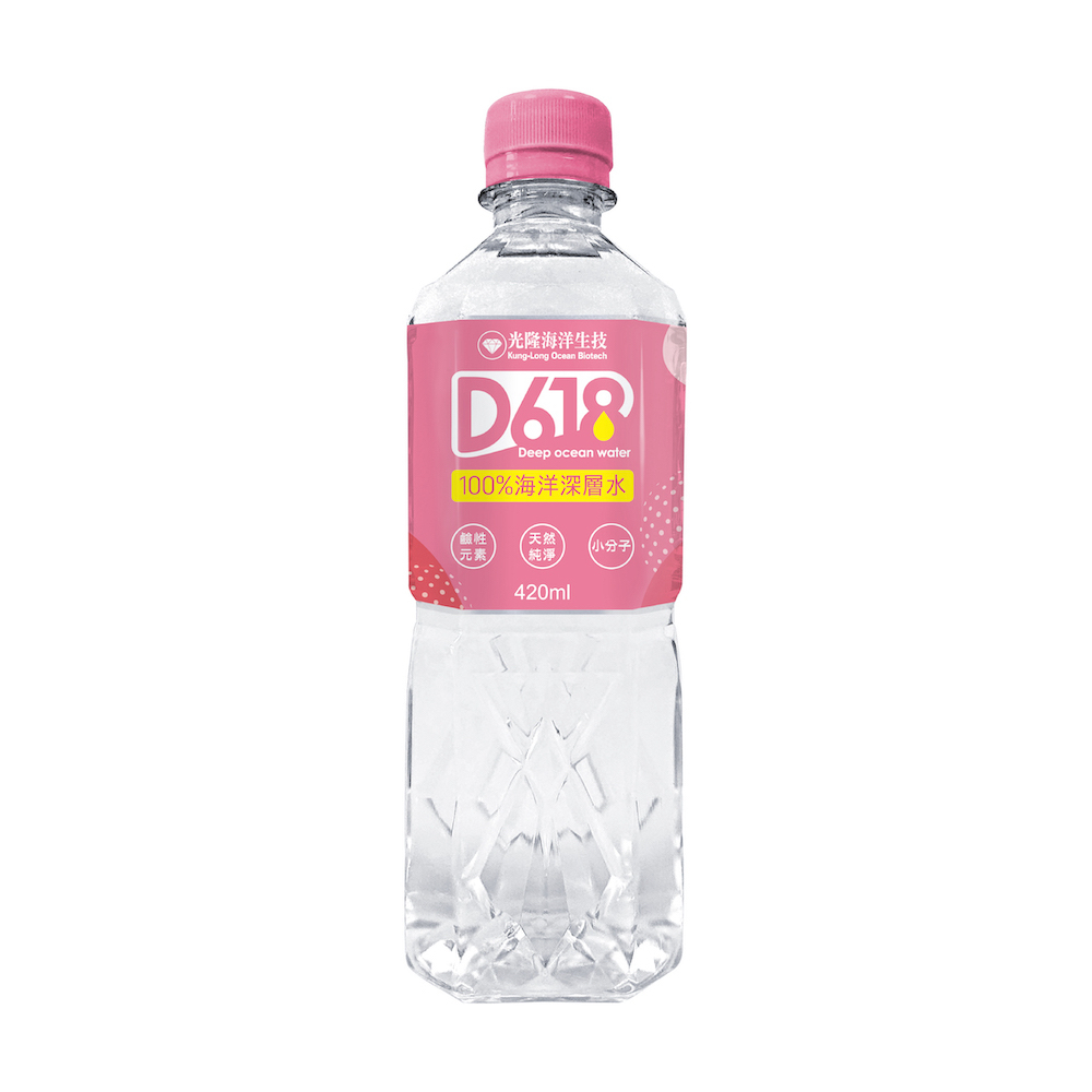 【D618】100%海洋深層水420ml（24入/箱）