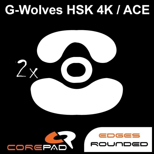 德國 Corepad｜G-Wolves HSK PRO 4K、HSK ACE 游狼｜鼠貼 滑鼠腳貼 台灣快速出貨