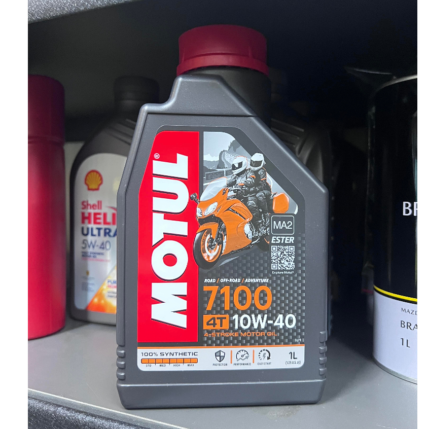 自取價【油品味】公司貨 MOTUL 7100 4T 10W40 酯類 魔特 全合成 MA2 機車機油 1L