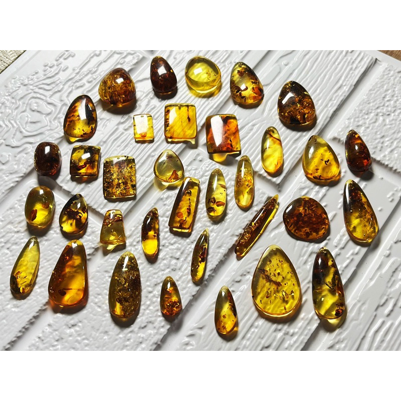 🌞三陽是晶🌞 緬甸花珀 緬甸天然琥珀 琥珀擺件 琥珀水滴 琥珀精工原石 花珀吊墜 琥珀吊墜 花珀項鍊