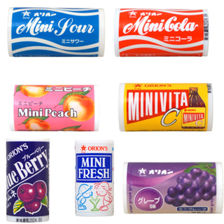 ☾妙妙代購屋☽ ✈JP 日本代購 日本古早味糖果 可樂糖 古早味可樂糖 Orion 迷你可樂罐 可爾必思 蘇打 葡萄