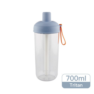 樂扣嚼對搖搖吸管杯700ml-乳酪藍1PC個【家樂福】