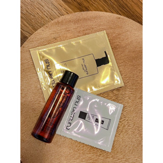 植村秀 無極限保濕妝前乳 SPF 50+ PA+++紫色試用包 山茶花精萃奢養潔顏油 山茶花精萃奢養潔顏油
