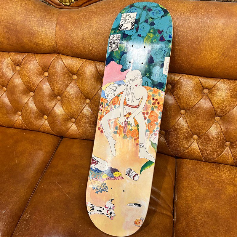 「極」二手美品 Supreme 滑板 skateboard 板身 技術板