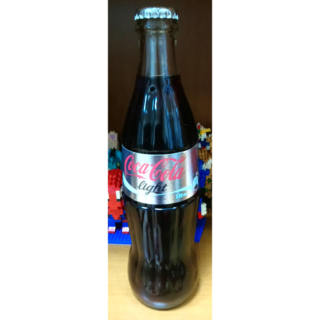 可口可樂 Coca Cola  Light 銀標  曲線瓶  玻璃瓶