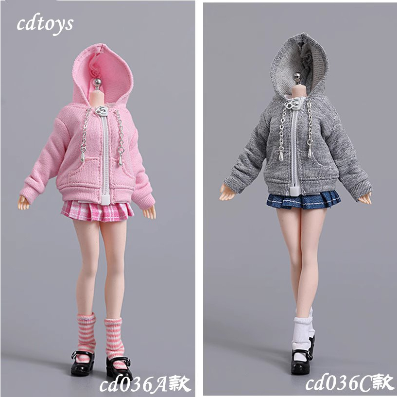 «方巷子模玩»cdtoys cd036 1/12 連帽外套百褶裙套裝 1/12女公仔、機娘配件