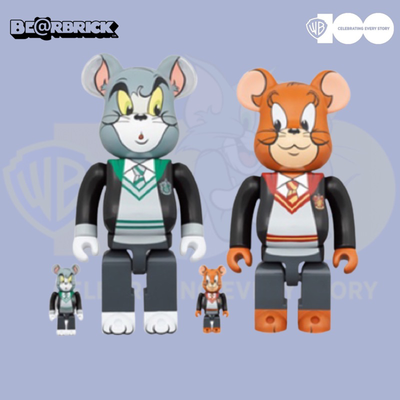 🖇️預購文🖇️ BE@RBRICK TOM AND JERRY in Hogwarts House Robes 500%