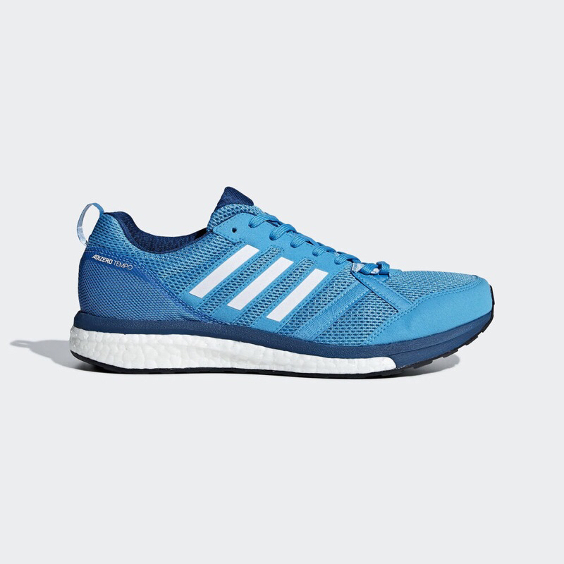 大灌體育👟 Adidas B37422男鞋 運動 慢跑 休閒 輕量 支撐 愛迪達 藍白