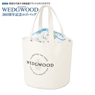 wbar☆WEDGWOOD英國瓷器品牌260周年托特包 帆布包 束口包 束口袋 帆布袋 單肩包 側背包 肩背包 手提袋