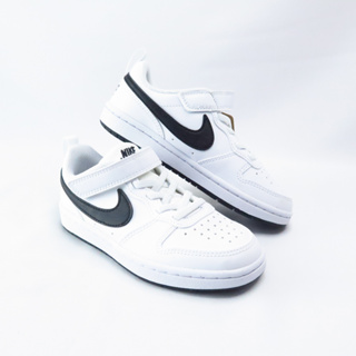 Nike Court Borough Low Recraft GS 中童 休閒鞋 低筒 鬆緊帶 DV5457104 白黑