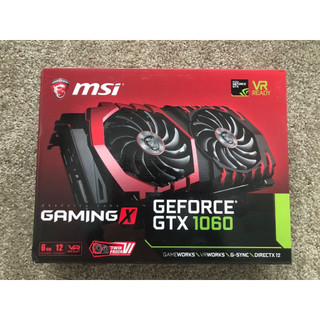 {高雄} 徵 收 1個 空盒 MSI GTX 1060 Gaming X 顯示卡 GeForce