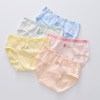 【STAR BABY】高質感親膚彈力透氣純色水果女童三角小內褲(五件組)