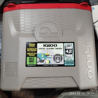 二手9成新 IGLOO 冰桶 28QT 手拉式 26L IGLOO 保溫箱 拉桿 露營 保冷袋 cc