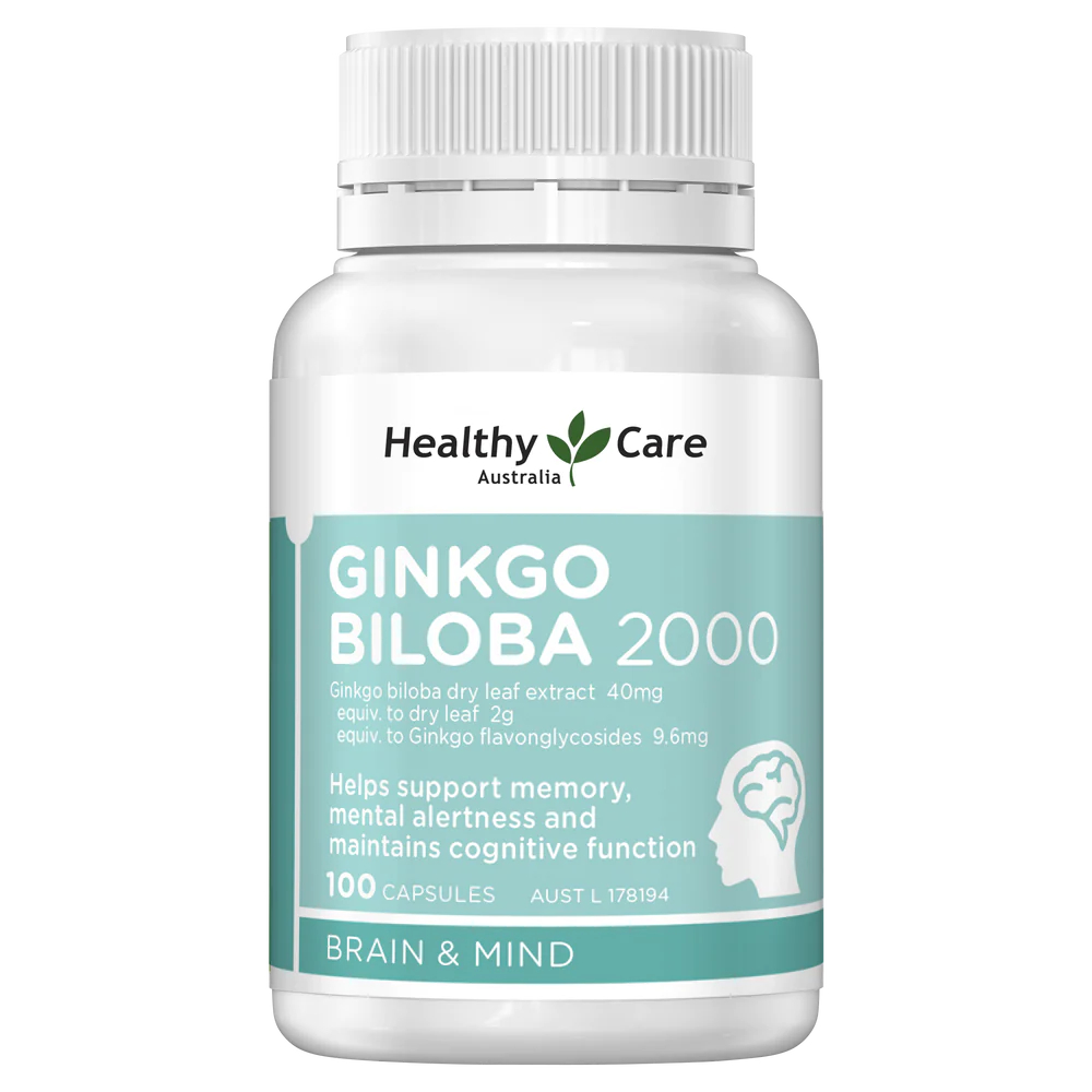 [正品現貨] Healthy Care Ginkgo Biloba 2000 銀杏100片