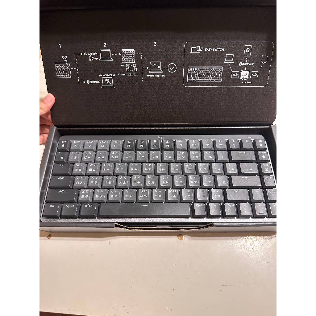 羅技 logitech MX Mechanical MINI 多工 雙模 藍牙 無線機械鍵盤 茶軸 二手