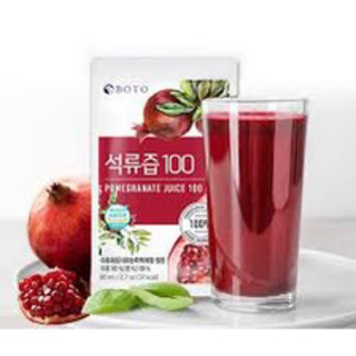 韓國 BOTO 100% 高濃度有機冷萃紅石榴汁80ml