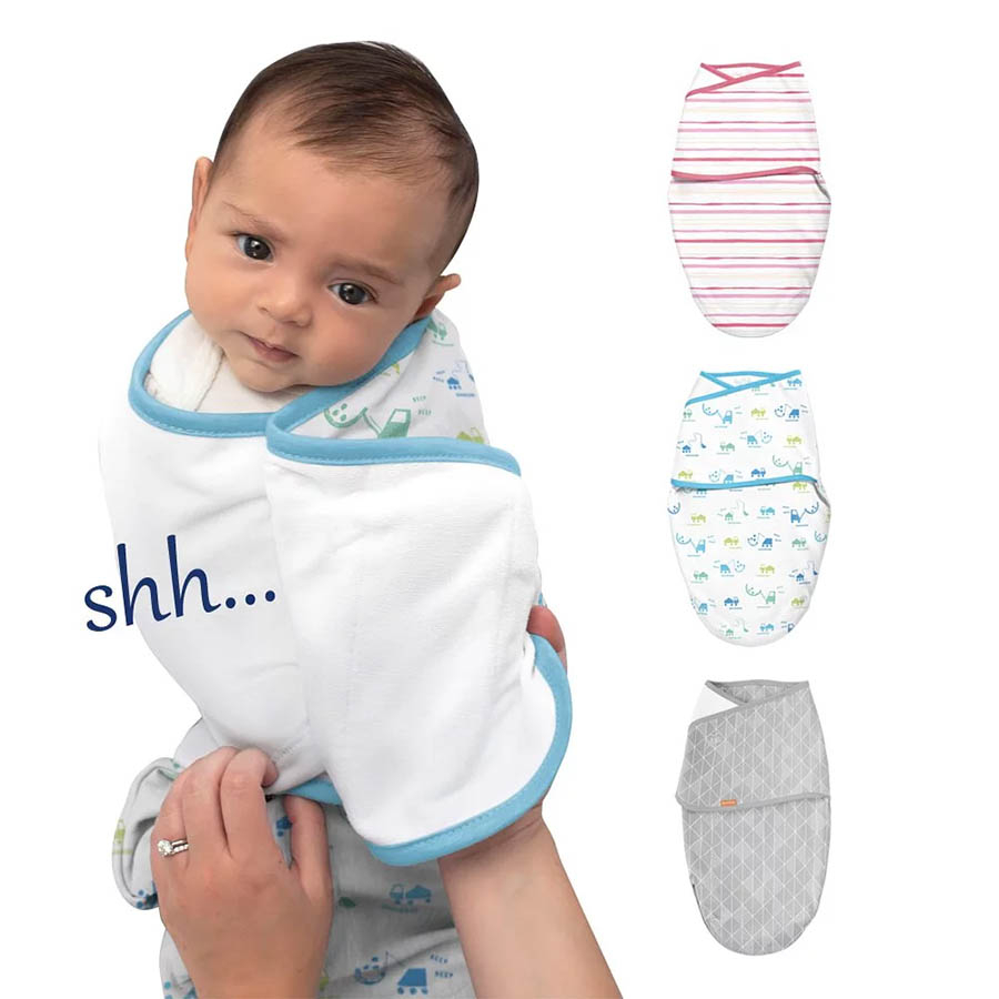 (0~3個月適用) 美國【Summer Infant】聰明懶人靜音舒眠包巾 (多款任選)