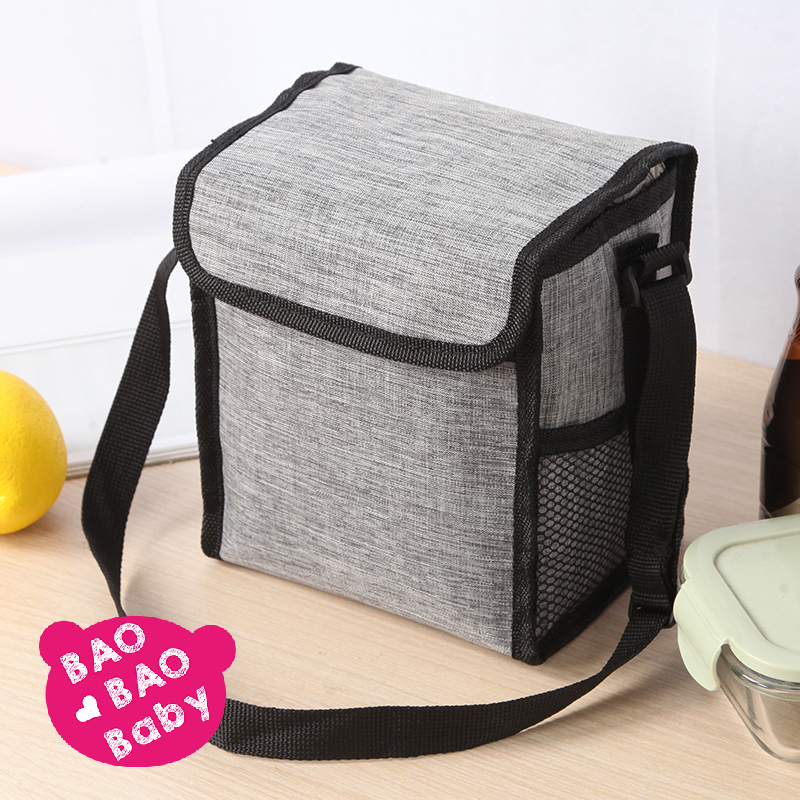 🍓寶貝日雜包🍓日本雲彩灰色箱型保溫保冷袋 肩背包保溫包 手提保溫包 保冷包 飲料提袋 手提袋